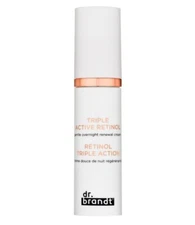 Dr Brandt TRIPLE ACTIVE RETINOL Gentle Overnight Renewal Cream 1 fl oz