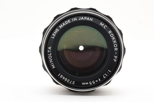 Minolta MC ROKKOR-PF 55mm f/1.7 MF Standard Lens MD Mount From JAPAN - Picture 2 of 10
