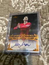 2013 Leaf Sports Heroes Amy Chow #BA-AC1 Auto