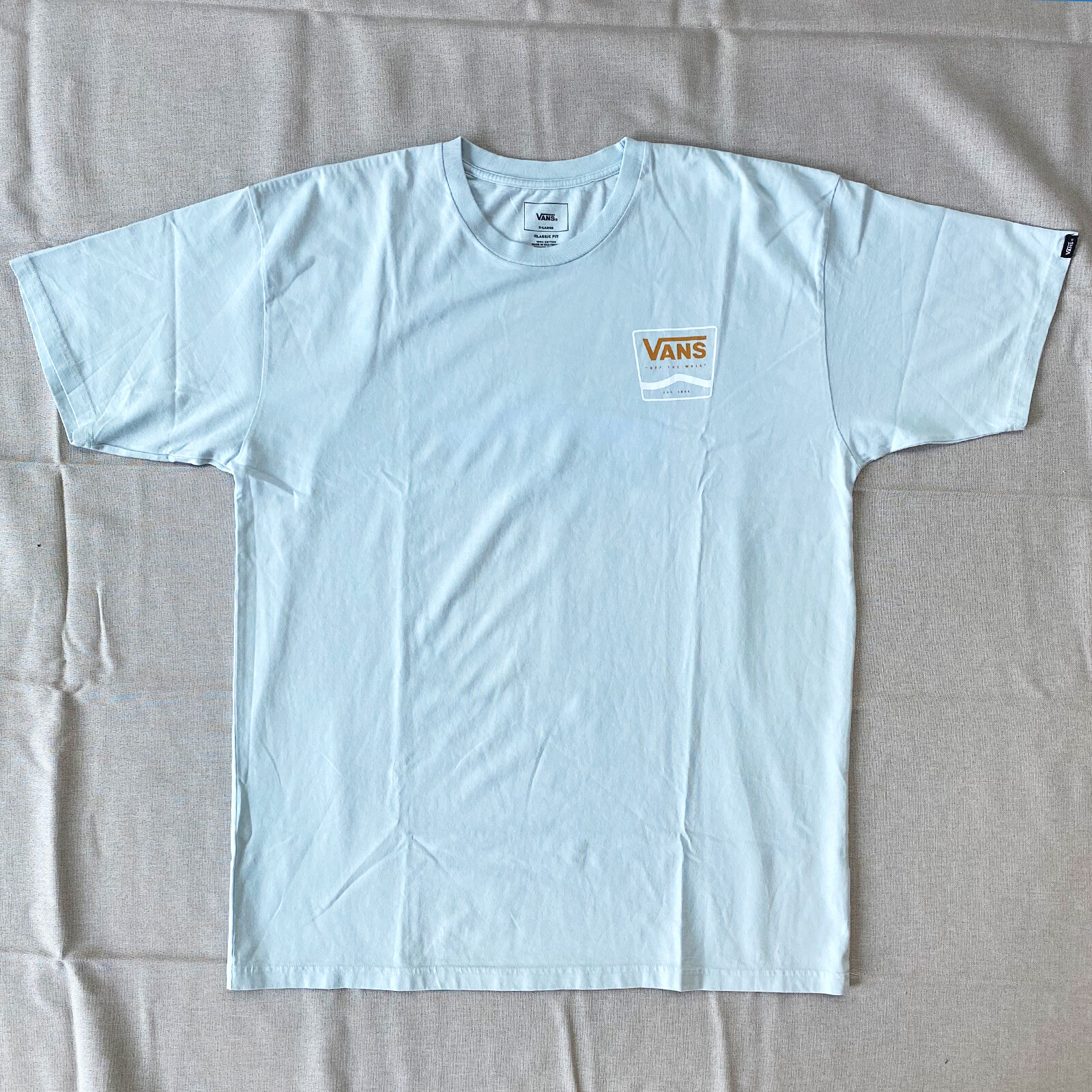 light blue vans shirt