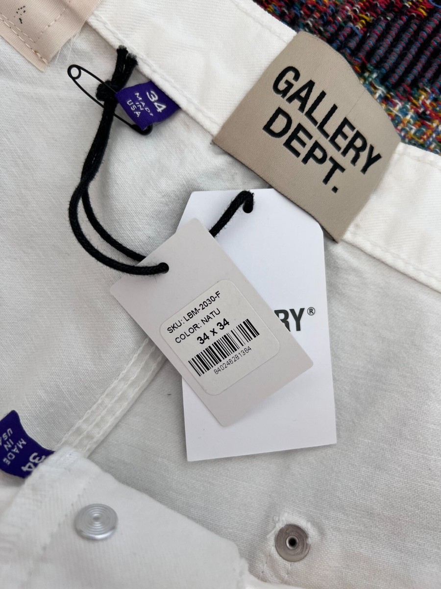 Gallery Dept. Le Bar De Music Flare Jeans - Size 34 - White - NEW