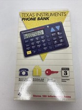 Vintage 1987 Texas Instruments Phone Bank NOS