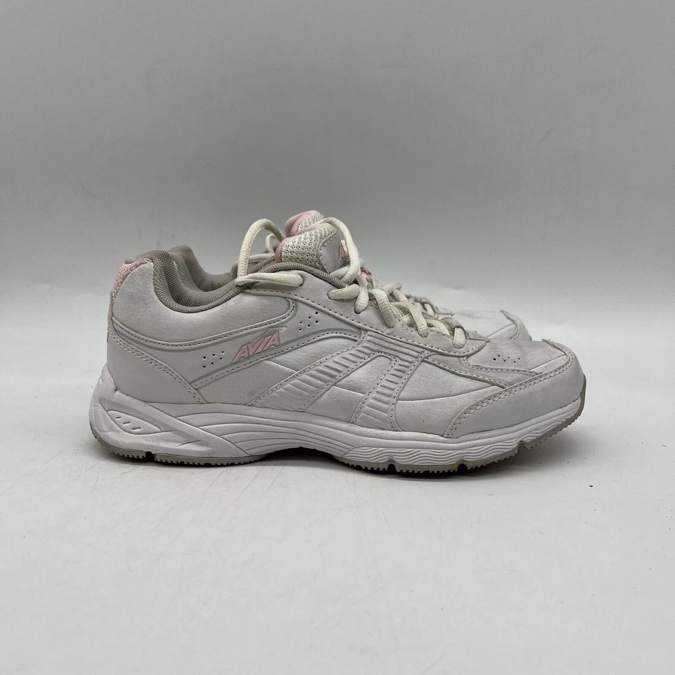 AVIA AVI-Strike A305W Women's White Lace Up Low Top Walking Shoes Size 7.5 - Image 2 of 4