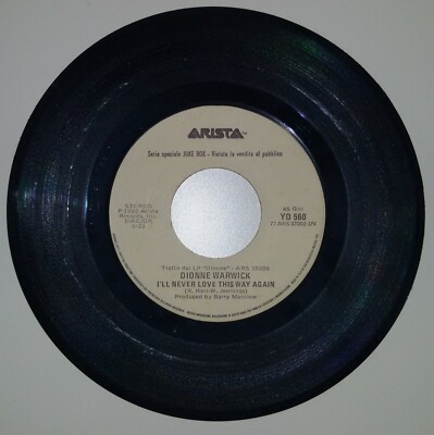 Dionne Warwick / Stefano Rosso - I'll Never Love This Way Again / L'Italiano ...
