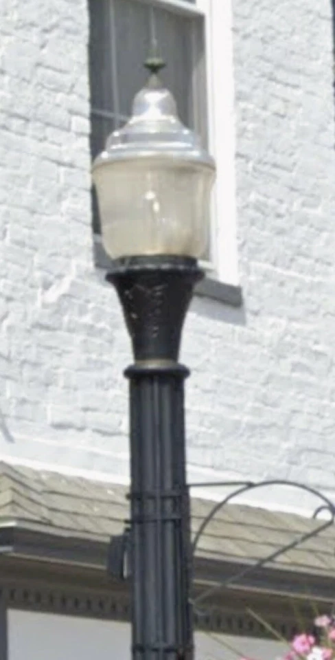 Vintage 12’ Luminaire Glass Street Light Lamp, Cast Iron, LED NYC, Can Deliver - Image 3 of 4