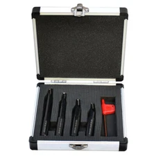 1/2" Shank Indexable Boring Bar 4 Pc Set w/ TCMT Inserts