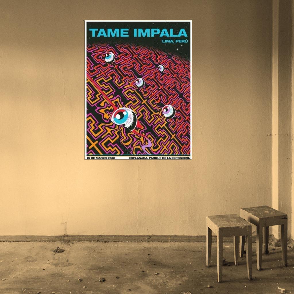 558455 Tame Impala Psychedelic Rock Music HD Cover Art 36x24 WALL
