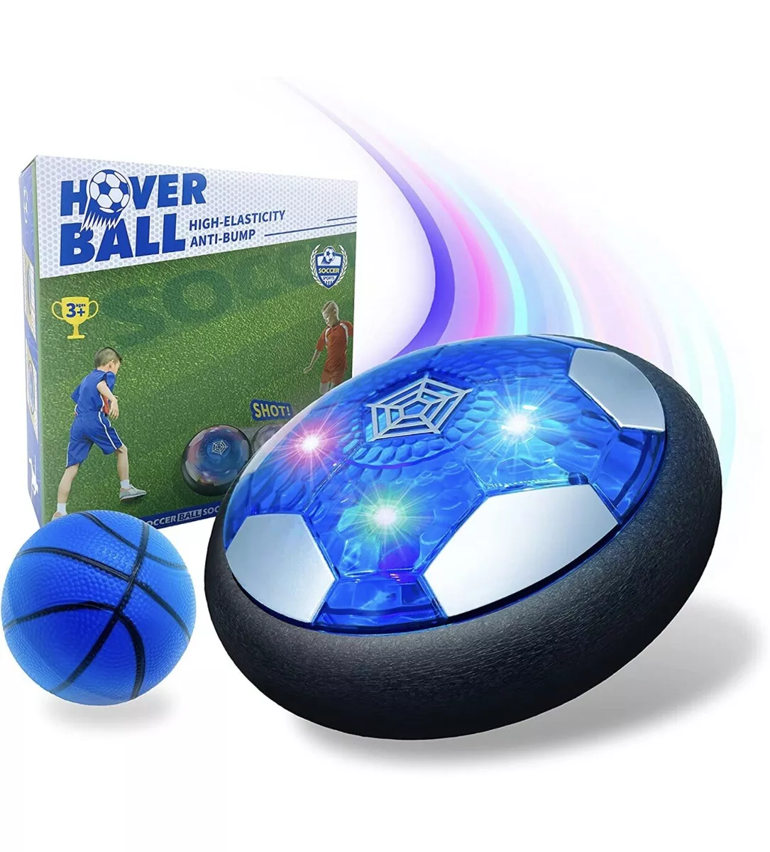 Hover Soccer Ball Set Rechargeable Air Soccer With LED Star Lights