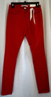 Blue Topaz sz 1/2 red skinny stretchy pants for women — photo 1