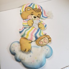 Vintage Nursery Decor Teddy Beddy Bear Brushcreek Creative Fabric Wall Pieces
