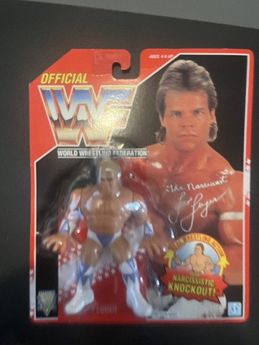 WWF HASBRO LEX LUGER MOC FIGURE RED SERIES 8 WWE...