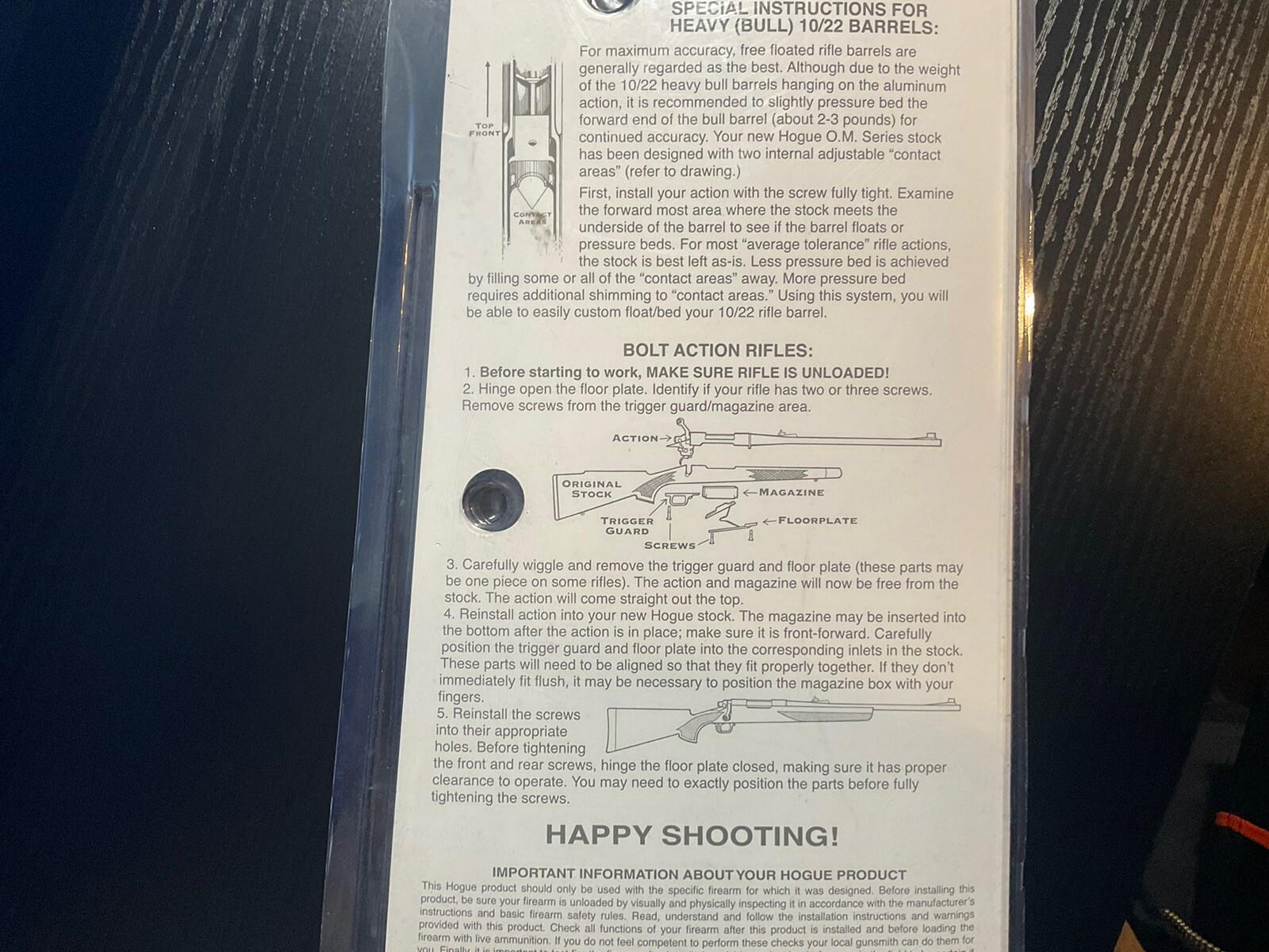 Hogue Stock Savage 110, 111,114 & 116 Top Loading Box Mag Long