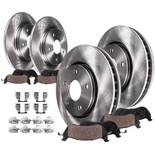 8pc Front Rear Disc Brake Rotors and Brake Pads Kit for 2008 - 2017 Honda Accord