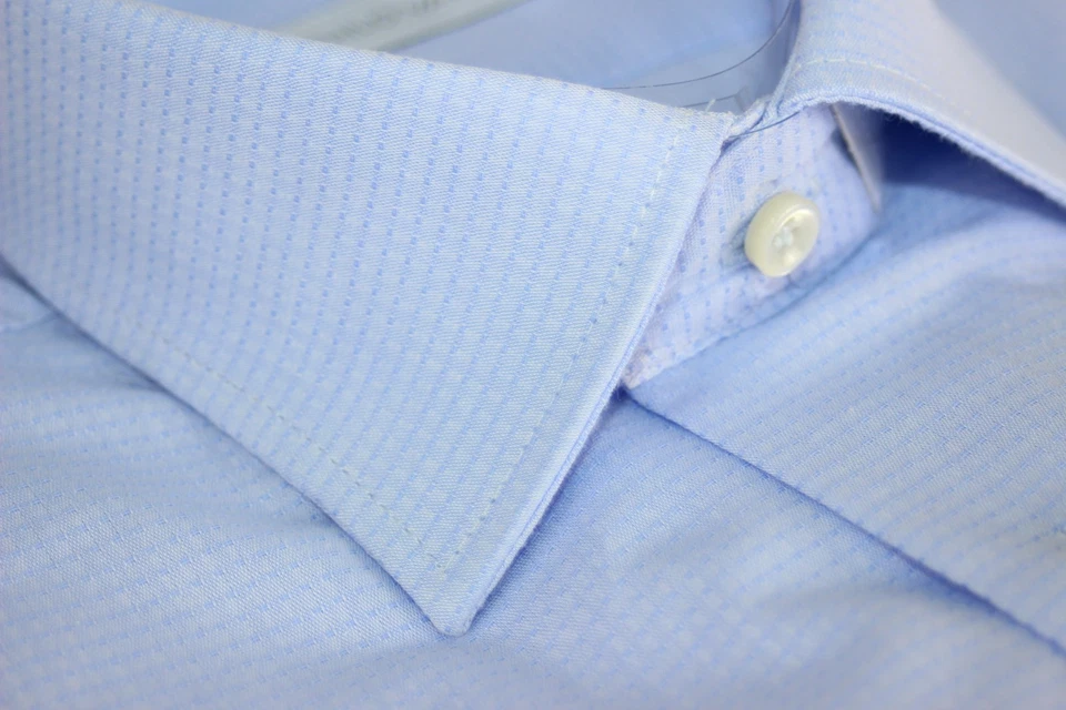 CAMICIA UOMO ANCHE TAGLIE FORTI 100% COTONE COLLO DA 39 A 49 PHILO VANCE 3COLORI - Immagine 3 di 4