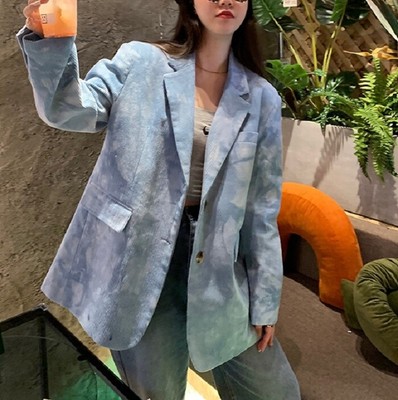 FASHION LOOSE FIT TIE DYE CORDUROY 