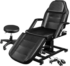 OmySalon electric Height Adjustable Salon Tattoo Chair, Milti-Purpose Facial Bed