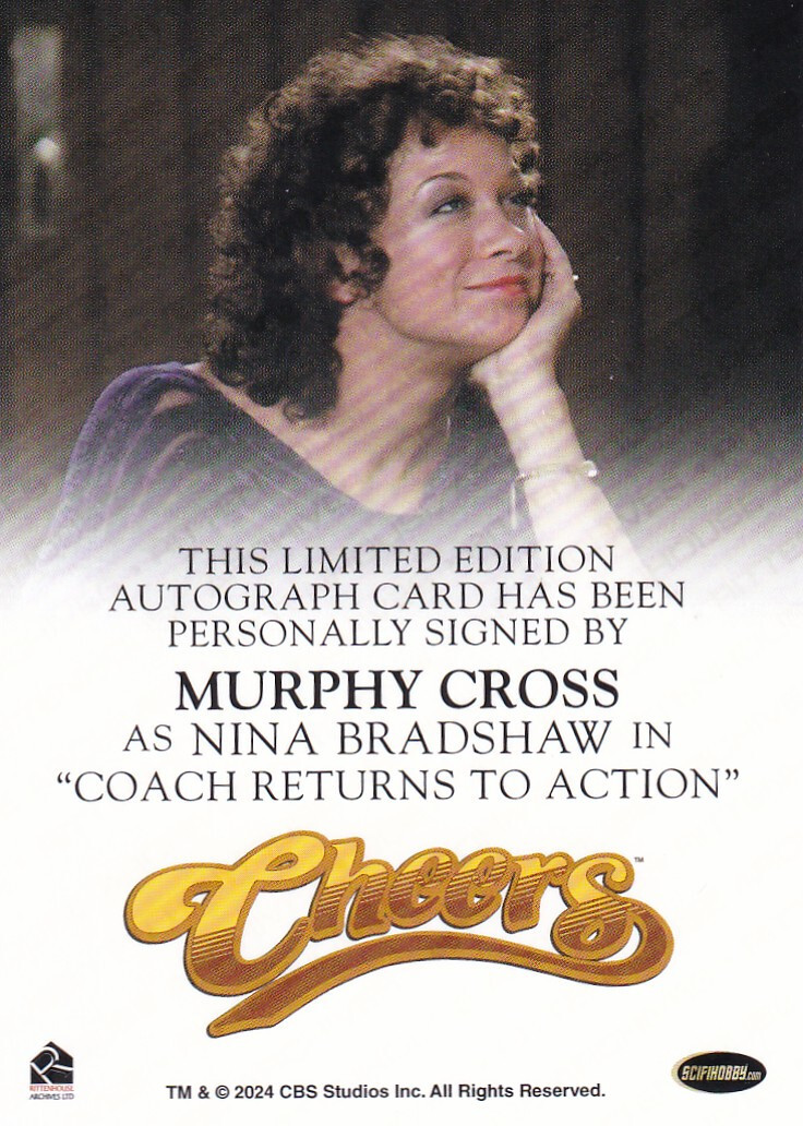 Cheers Trading Cards Full Bleed Autograph Card signed by Murphy