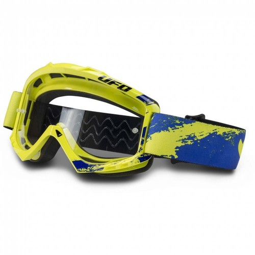 UFO MASCHERA OCCHIALI GOGGLES BULLET GIALLO FLUO CROSS ENDURO | eBay