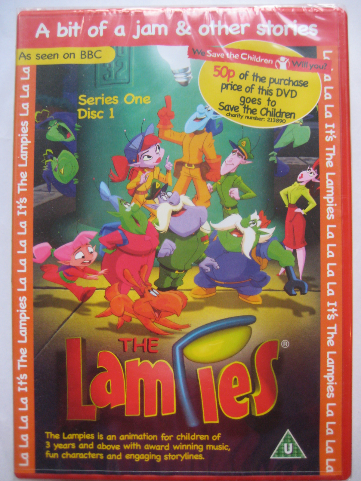The Lampies - A Bit Of A Jam (DVD, 2008) Series 1 Disc 1 NEW SEALED PAL Region 2