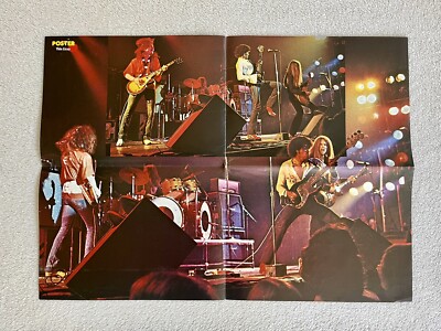 Thin Lizzy 1976 Live Phil Lynott Swedish Poster Music Magazine