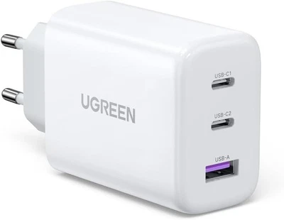 UGREEN 65W USB C Ladegerät 3-Port PD PPS Schnellladegerät MacBook iPhone 17 - Bild 1 von 4