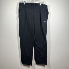 Champion Premium Sweatpants Color Black Baggy Logo Heavy Men’s XL