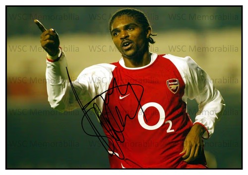 12558. Nwankwo Kanu Signed Pictures (A4 Prints) Arsenal West Brom Portsmouth etc
