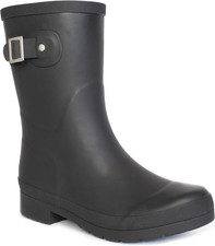 Womens Solid Mid-Height Rain Bootrain Boot
