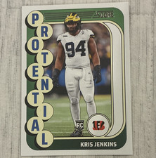 Panini 2024 Score Protential Kris Jenkins Cincinnati Bengals RC Rookie #12