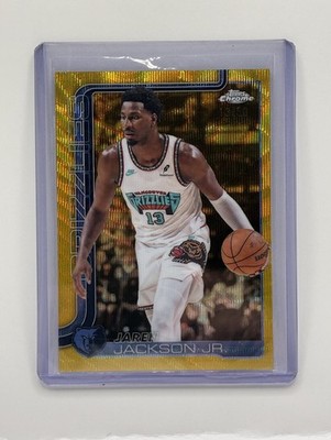 2025-26 Topps Chrome Gold Wave Jaren Jackson Jr 13/50 #163 JRSY #