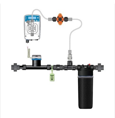 Dosatron Etatron eOne Micro-Dosing Pump, 3/4 In (Assembled Panel, R to L) - NEW