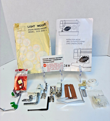 Lot Of VTG Singer Sewing Machine Accessories & Parts Instruction Books