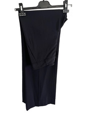 REISS VICTORIA NAVY BLUE  PINSTRIPE WIDE LEG TROUSERS SIZE 8