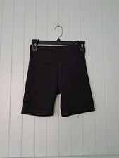 Vuori Clean Elevation Shorty Biker Shorts 6 Inseam Black Heather VW371 Sz S