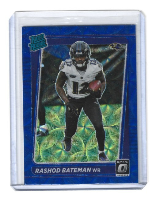 Rashod Bateman 2021 Donruss Optic #210 Blue Scope Rated Rookie RC Ravens