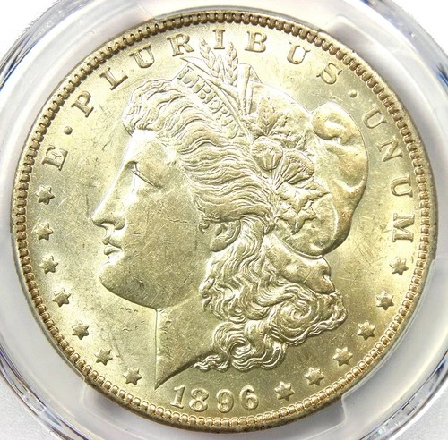 1896-O Morgan Silver Dollar $1 Coin - Certified PCGS AU55 - Rare Date in AU55