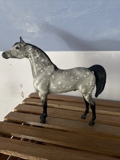 Breyer Dapple Grey w Black Points Proud Arabian Stallion