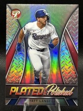 2025 Topps Pristine PP-24 Wyatt Langford Plated & Polished Texas Rangers