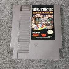 Nintendo Wheel of Fortune Video Game NES Gray Retro GameTek NES-WF-USA