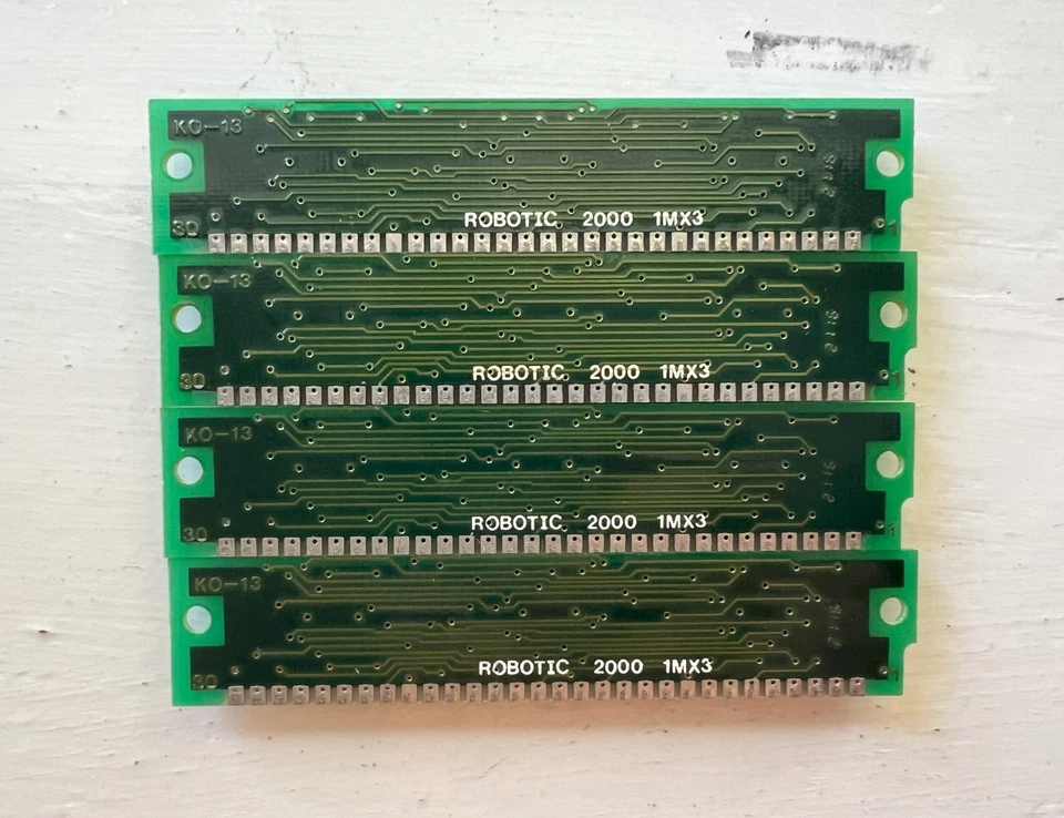 Vantage OKI 1MB M514400 70ns 30-Pin SIMM 3-Chip RAMs Lot of 4 - Image 2 of 2
