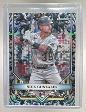 Nick Gonzales 2024 Bowman Sterling #BSR-7 Silver Refractor Rookies RC /100