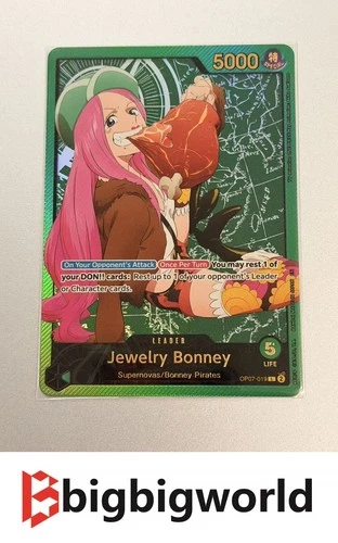 Jewelry Bonney (SP) Leader OP07-019 EB02: Anime 25th Collection Gold English SPR