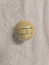 VINTAGE THREE SPEED WHITE SHIFTER BALL CHEVY FORD MOPAR HOTROD  HURST SHIFT BALL