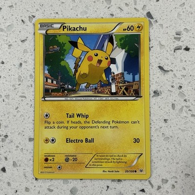 Pikachu 20/108 Non Holo XY - Roaring Skies - Pokemon Card - LP