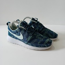 Nike Roshe One Print scarpe da ginnastica running verdi da donna taglia UK 5 EU taglia 38,5