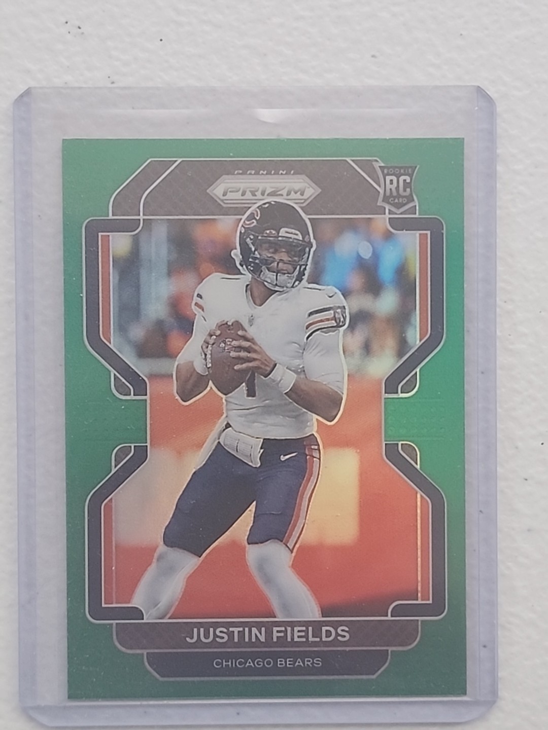 2021 Panini Prizm - Rookie Justin Fields #334 Green Prizm (RC)