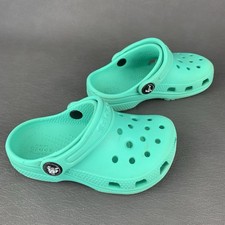 Crocs Kids Size C8 Clog Shoes Aqua Slip-On Water Shoes Lightweight