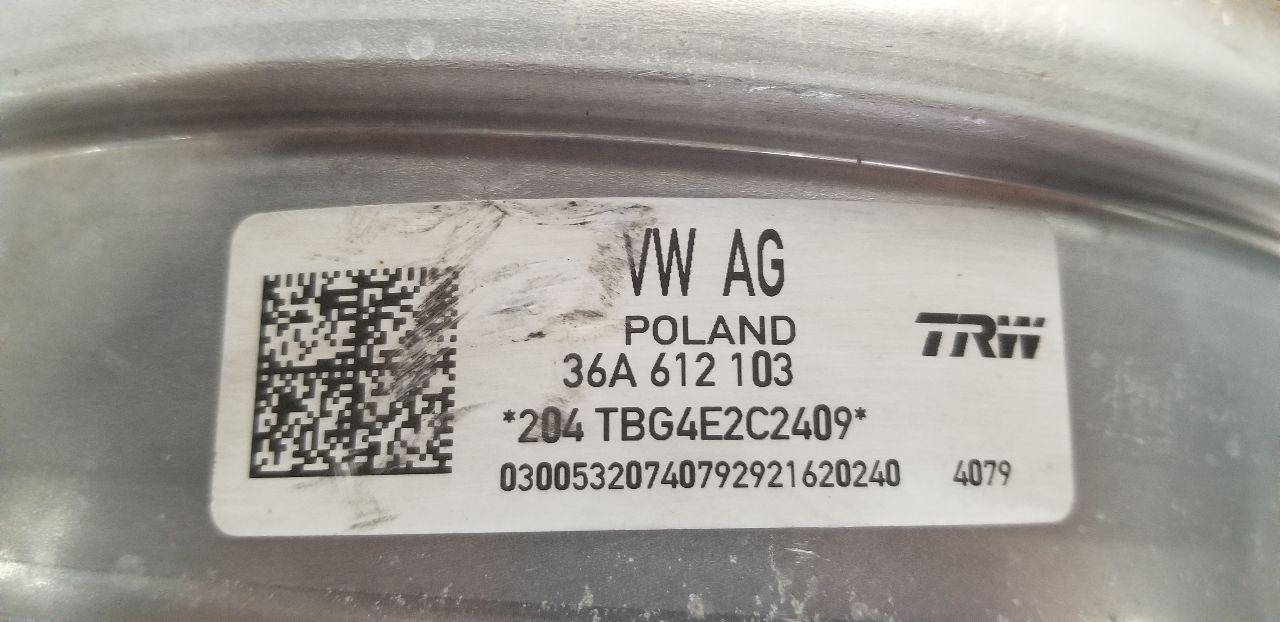 17 BENTLEY BENTAYGA 6.0L W12 POWER BRAKE BOOSTER 36A612103
