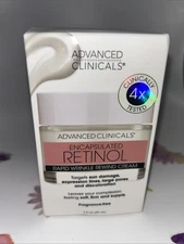 Advanced Clinicals Encapsulated Retinol Rapid Wrinkle Rewind Cream 2 Fl Oz NIB
