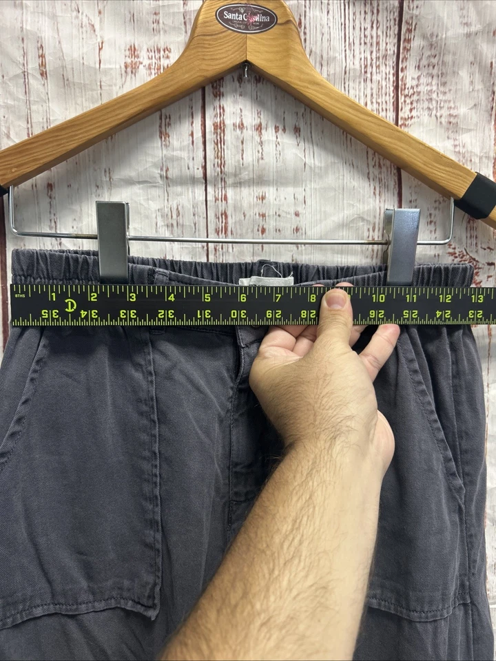 Pantalones O'Neill Mujer Pequeños Gris Brexton Carga Rectos Sarga Ancha Cintura Elástica Foto 2 de 4